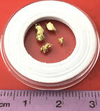 Gold Nugget Australian 0.50 grams 4 pieces Natural Native Hand Prospected High Quality