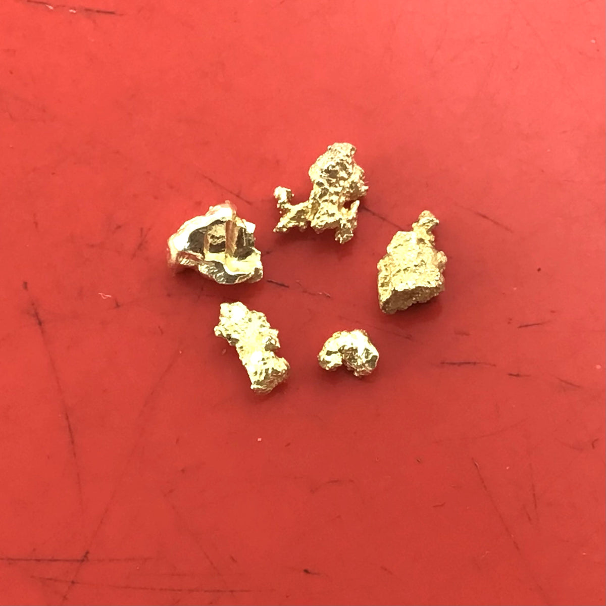 Gold Nugget Australian 0.81 grams 5 pieces Natural Native Hand Prospected High Quality