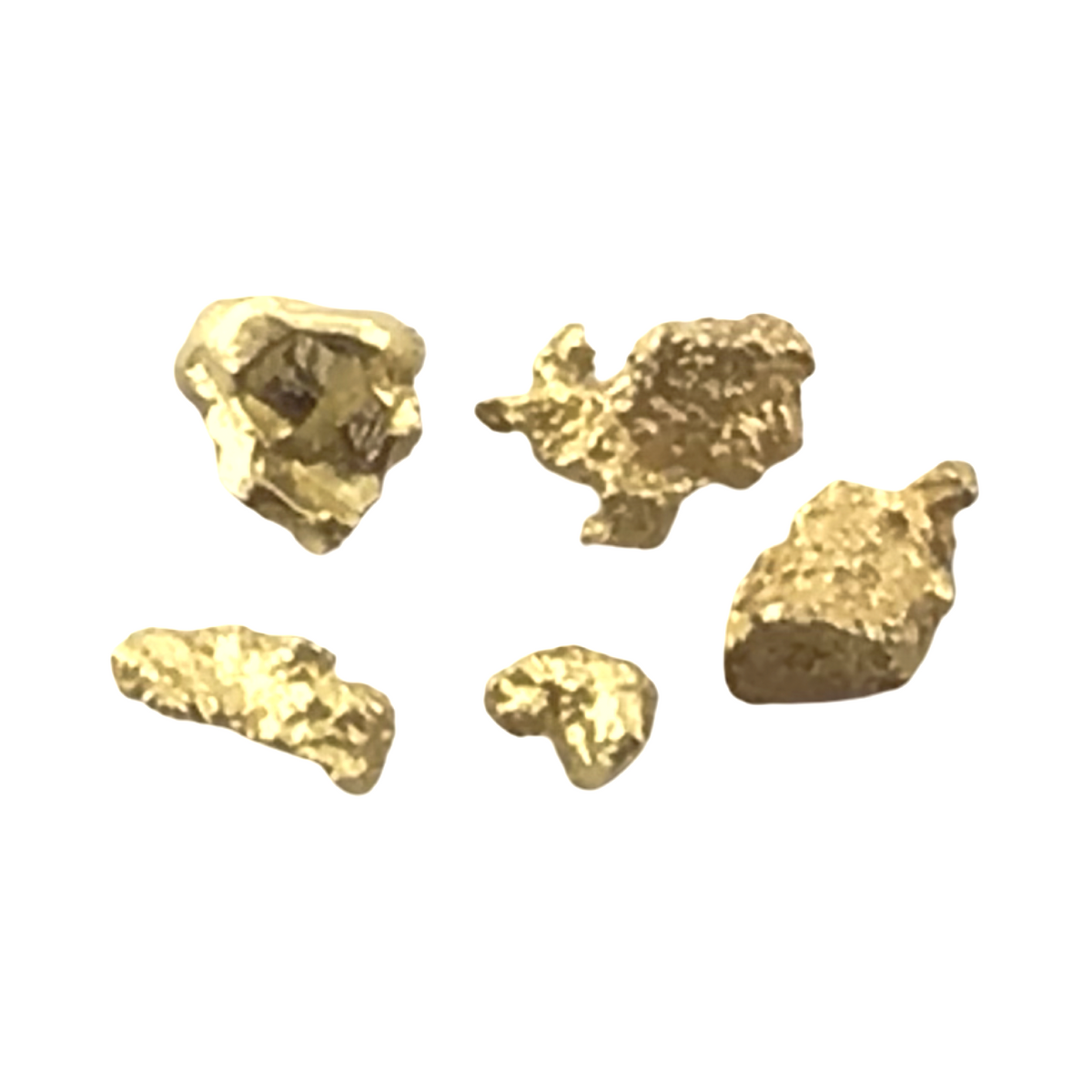Gold Nugget Australian 0.81 grams 5 pieces Natural Native Hand Prospected High Quality