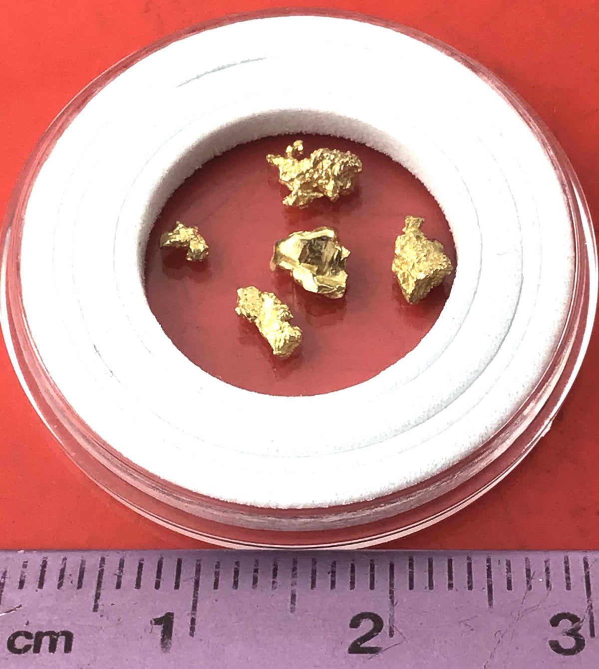 Gold Nugget Australian 0.81 grams 5 pieces Natural Native Hand Prospected High Quality
