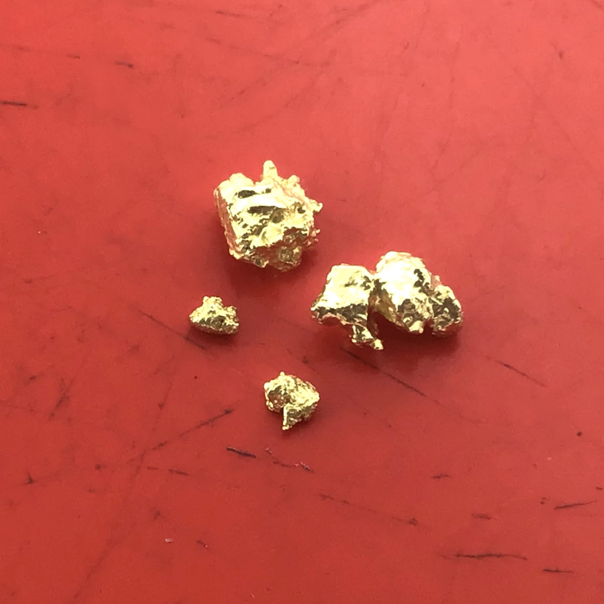 Gold Nugget Australian 0.54 grams 4 pieces Natural Native Hand Prospected High Quality