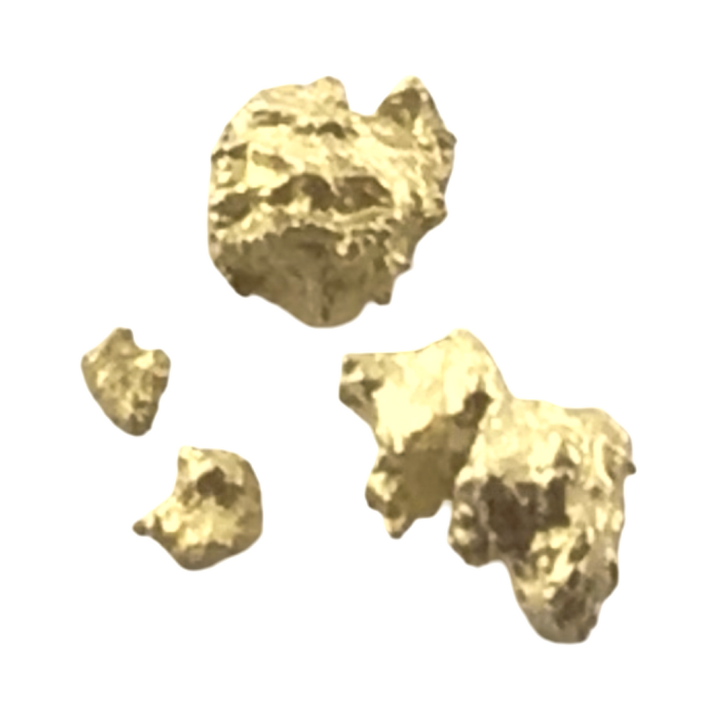 Gold Nugget Australian 0.54 grams 4 pieces Natural Native Hand Prospected High Quality