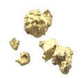 Gold Nugget Australian 0.54 grams 4 pieces Natural Native Hand Prospected High Quality