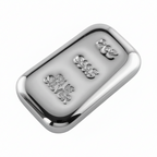 Silver Ingot 2 Troy Oz 999.5 Fine Bullion Certified Quality Bar Hand Poured