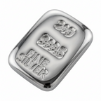 Silver  Bar 20 gram 999.5 Fine Certified Bullion Grade Ingot Hand Poured