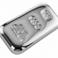 50 Grams 999.5 Fine Grade Silver Bullion Investor Quality Ingot Bar Hand Poured