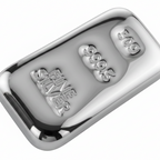 50 Grams 999.5 Fine Grade Silver Bullion Investor Quality Ingot Bar Hand Poured