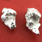 Australian Silver Nugget 0.77 grams 2 Pieces Natural Native Prospected High Quality