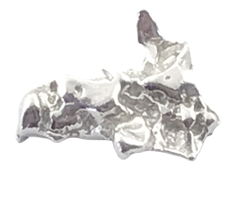 Australian Silver Nugget 0.85 grams Natural Native Prospected High Quality