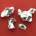 Australian Silver Nugget 0.8 grams 4 Pieces Natural Native Prospected High Quality