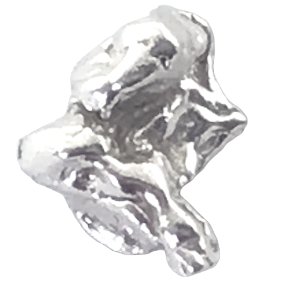 Australian Silver Nugget 1.03 grams Natural Native Prospected High Quality