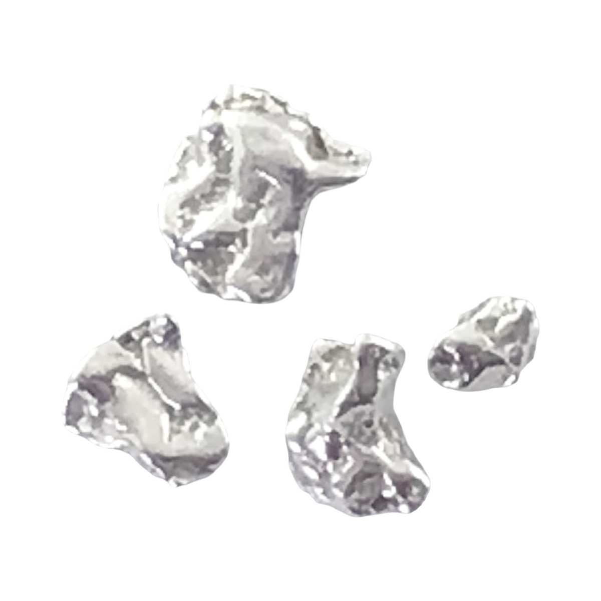 Australian Silver Nugget 0.7 grams 4 Pieces Natural Native Prospected High Quality