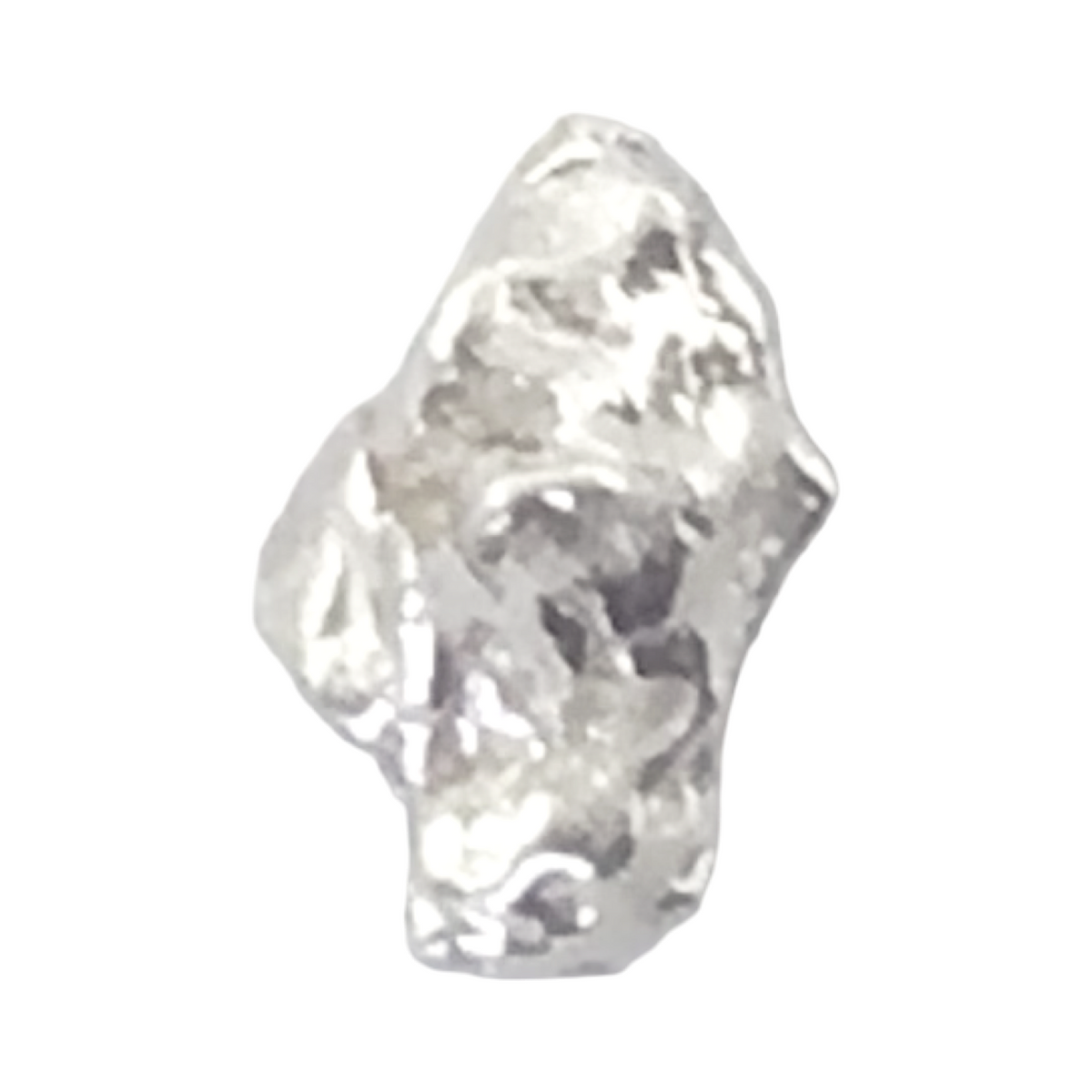 Australian Silver Nugget 0.65 grams Natural Native Prospected High Quality