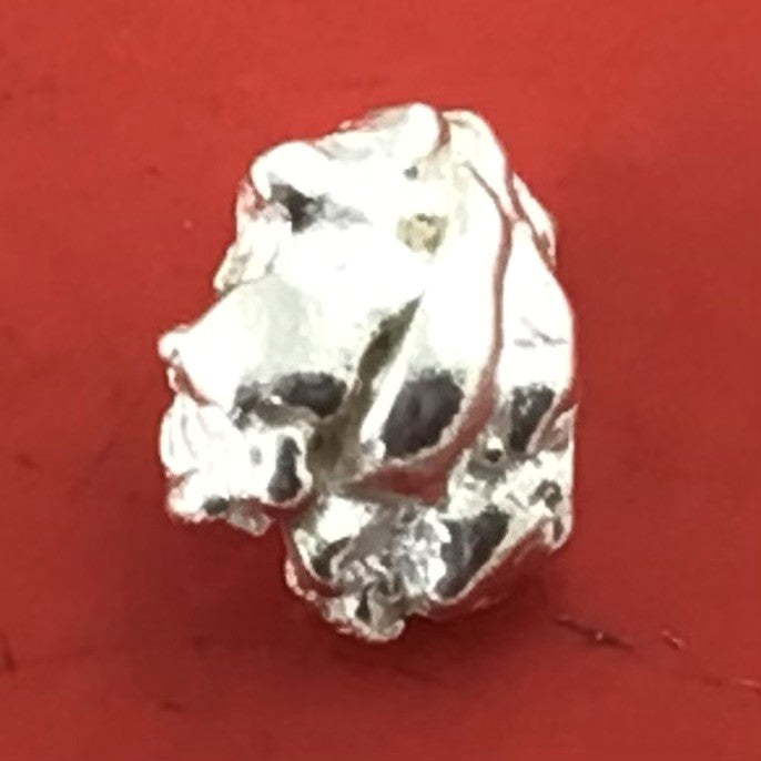 Australian Silver Nugget 0.58 grams Natural Native Prospected High Quality