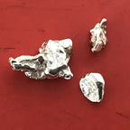 Australian Silver Nugget 0.70 grams 3 Pieces Natural Native Prospected High Quality