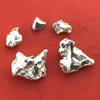 Australian Silver Nugget 0.66 grams 5 Pieces Natural Native Prospected High Quality