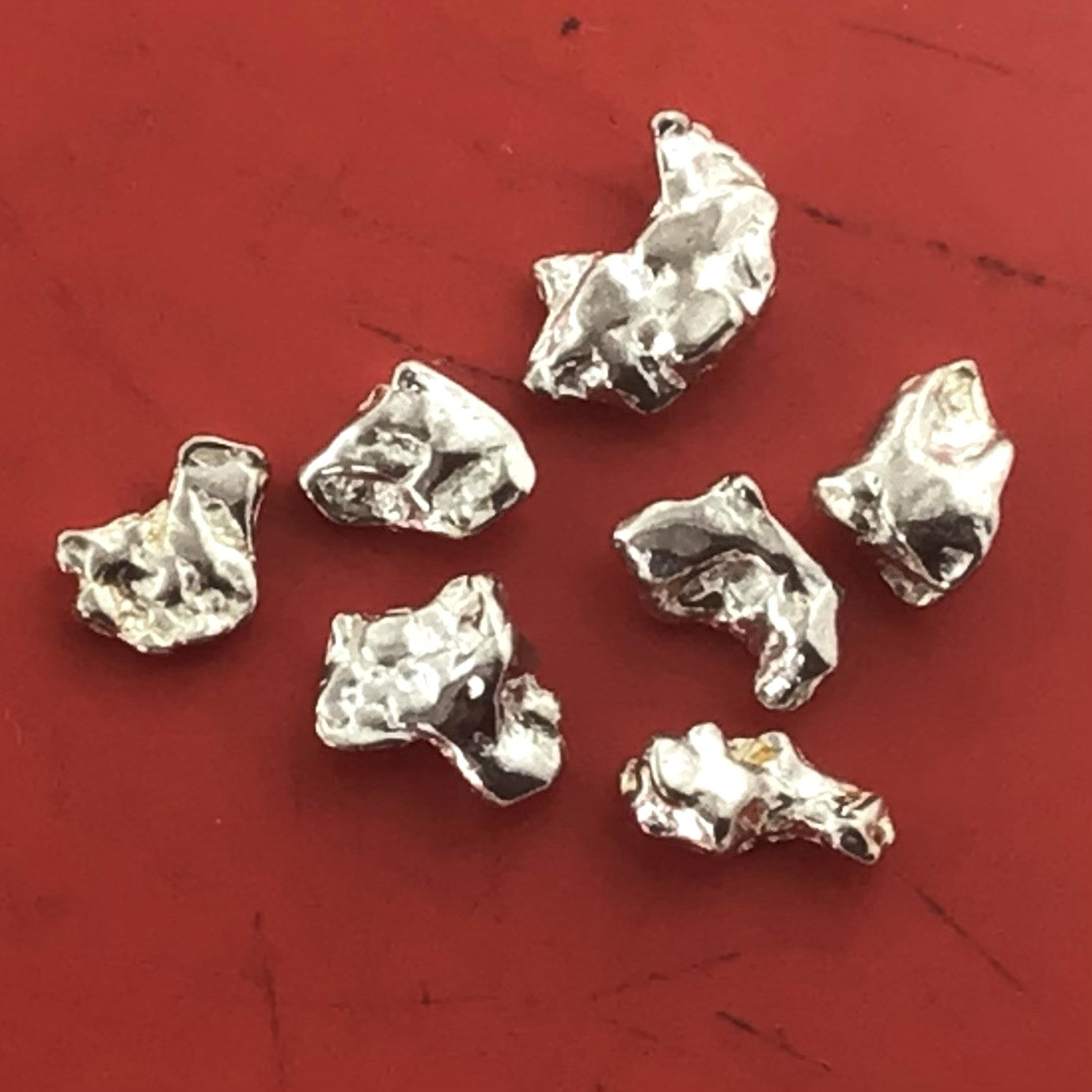 Australian Silver Nugget 2.07 grams 7 Pieces Natural Native Prospected High Quality
