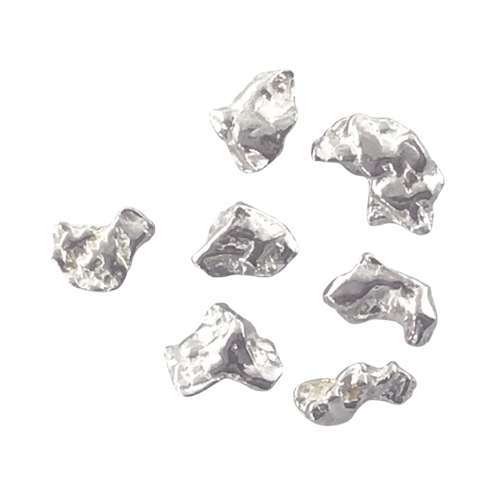 Australian Silver Nugget 2.07 grams 7 Pieces Natural Native Prospected High Quality